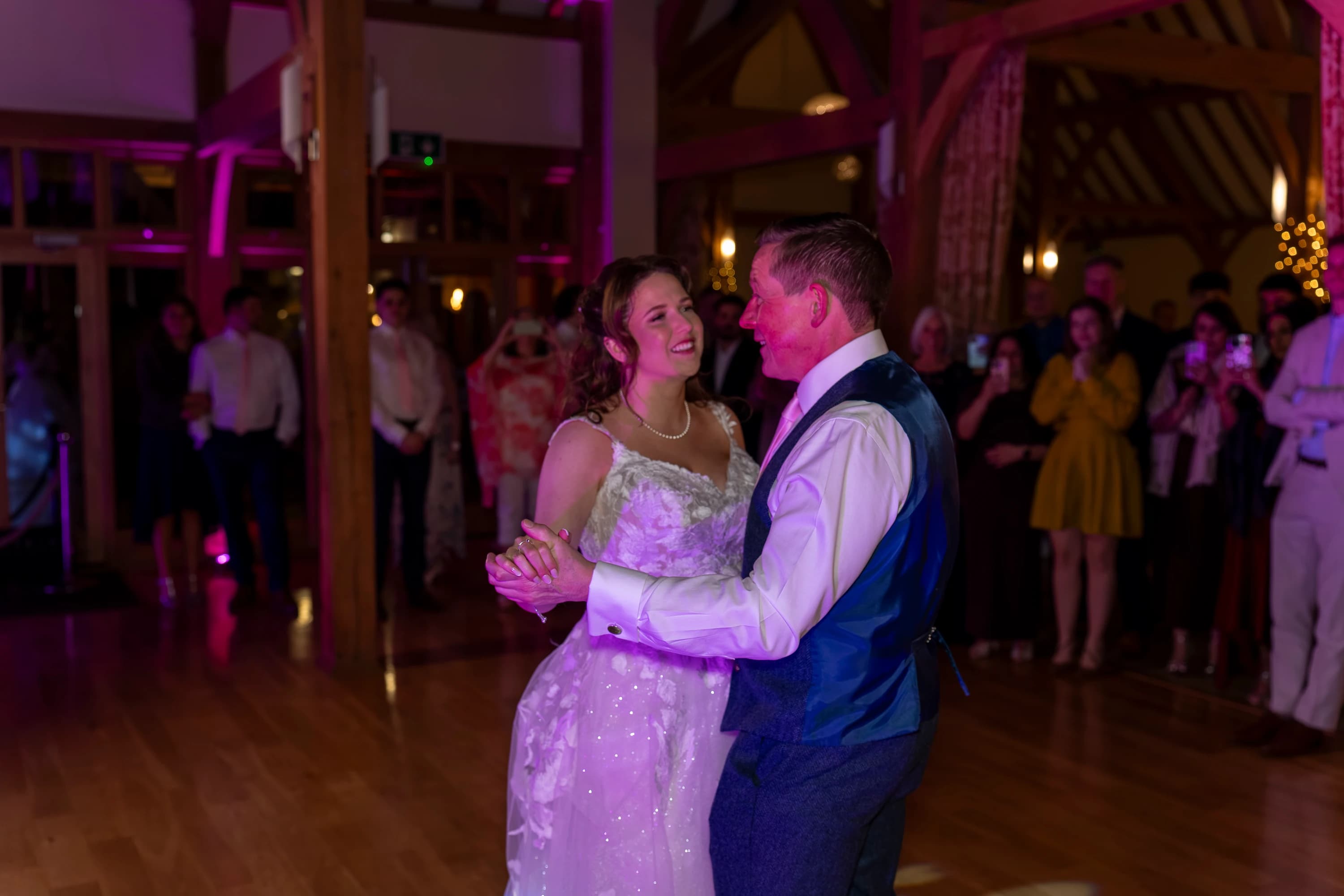 Charlie and Luke sharing their first dance