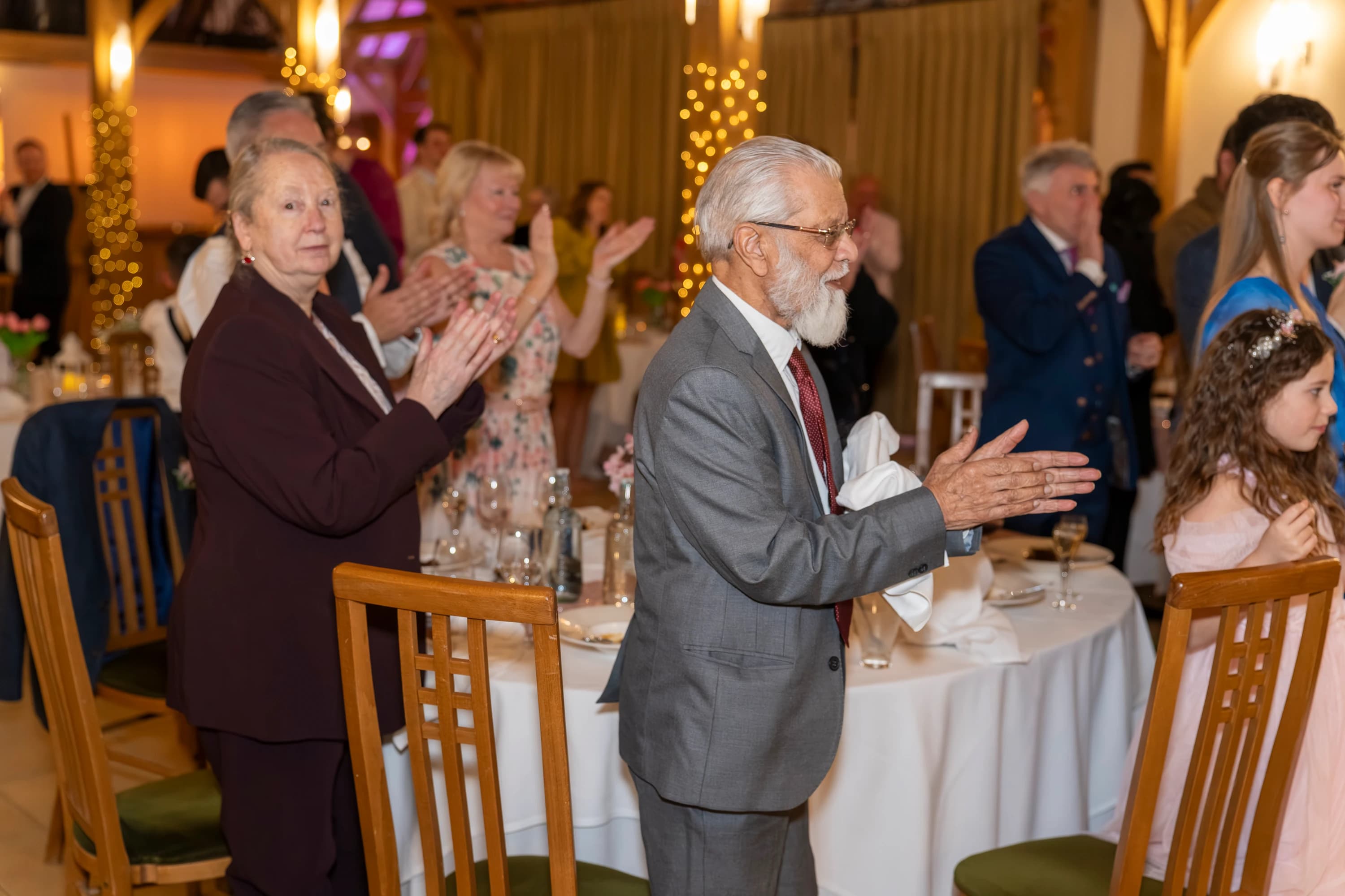 A candid guest moment from Charlie and Luke’s celebration