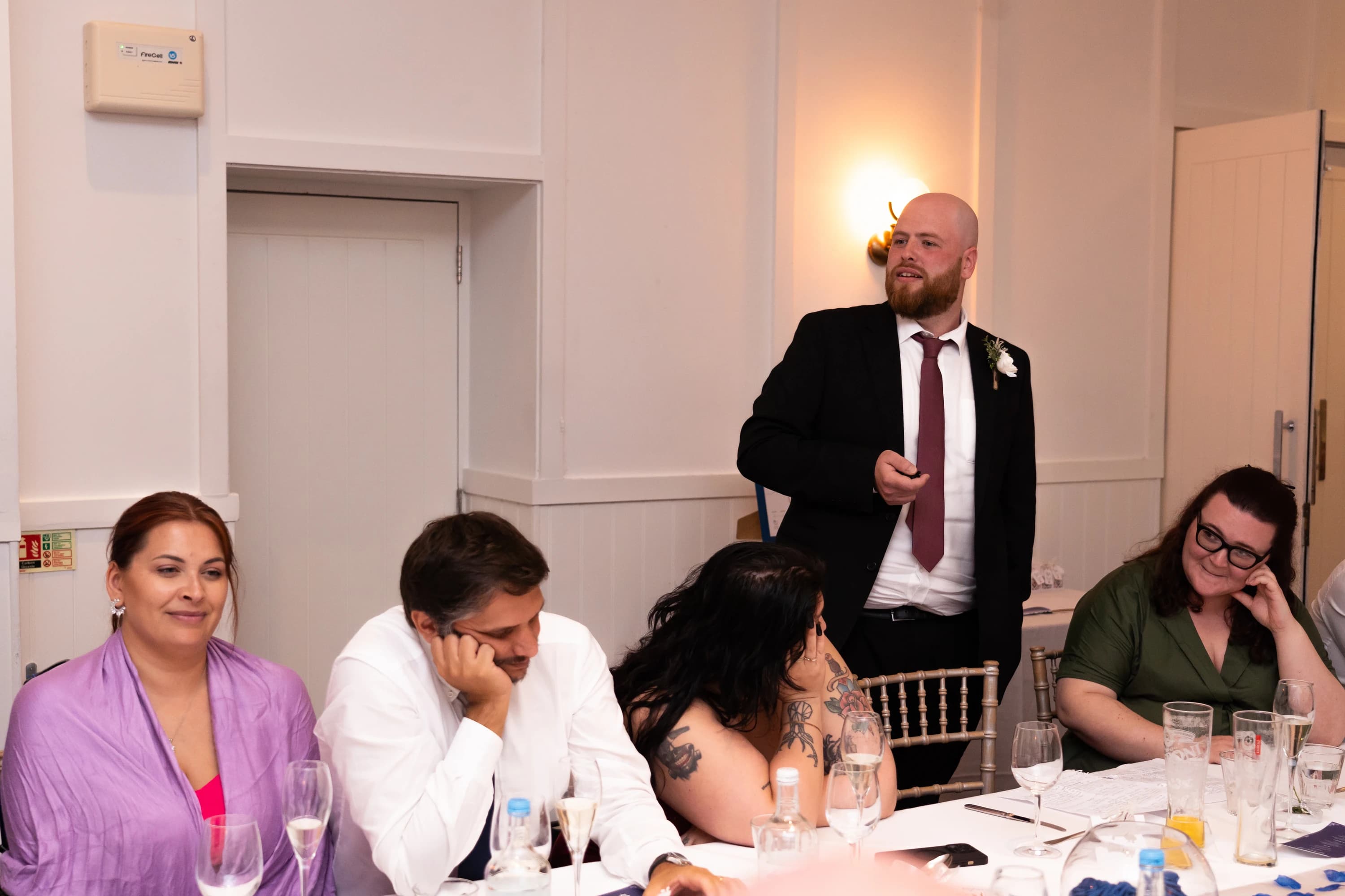 A heartfelt speech at Ineta and Steve’s reception