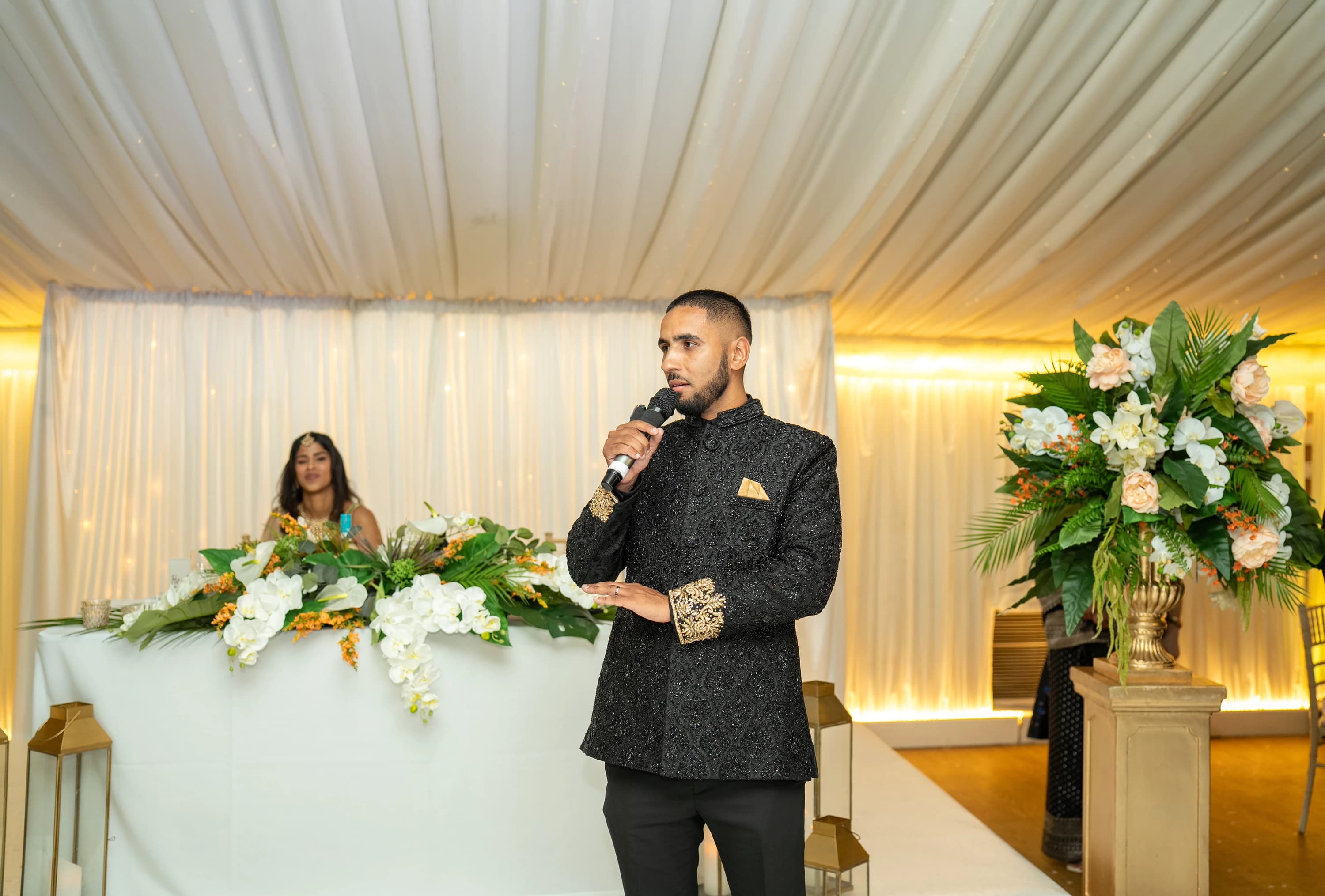 A wedding speech at Rohini and Micheal’s reception