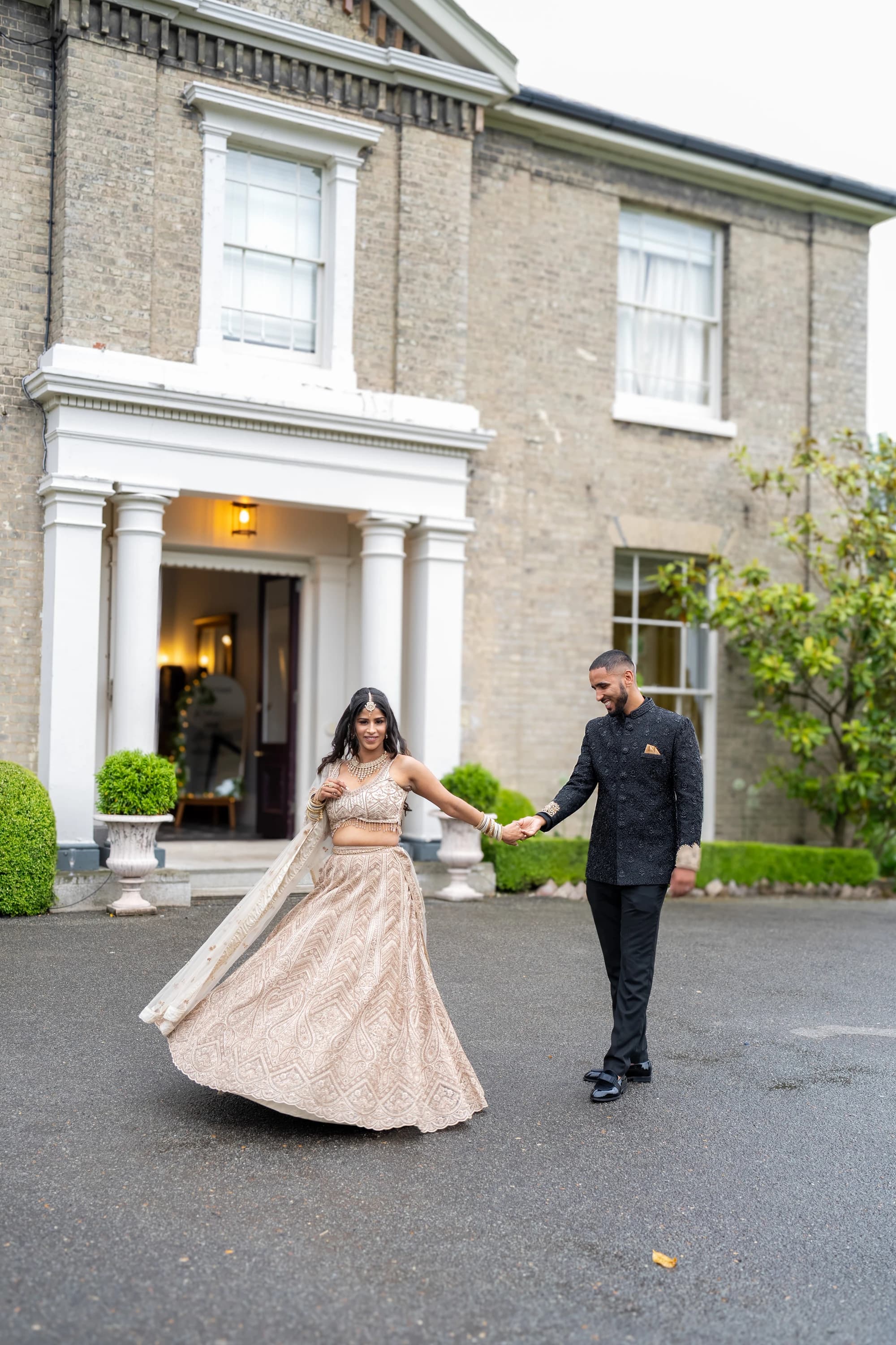 Rohini and Micheal together before the celebrations