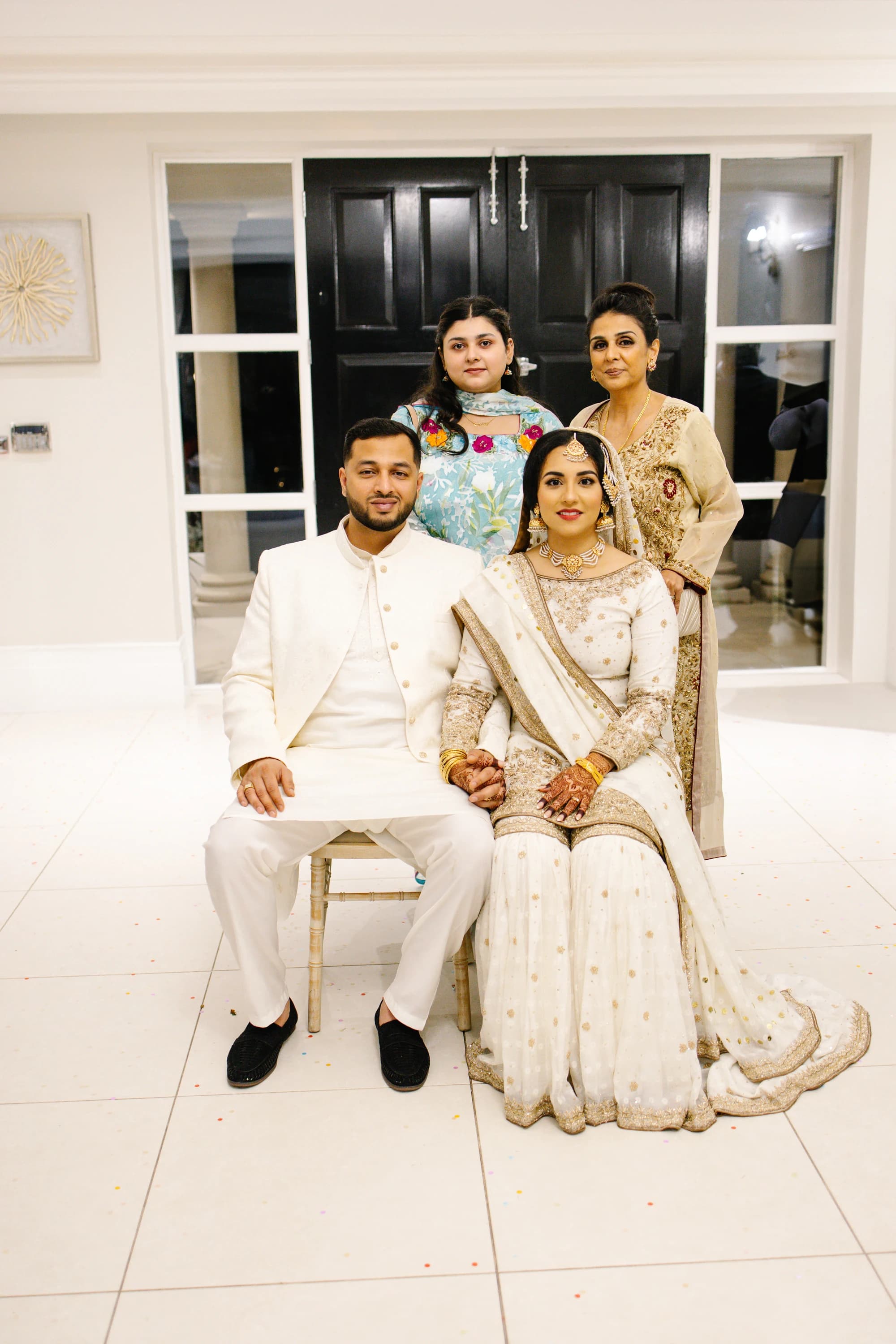 An elegant portrait of Umul and Zuhaer